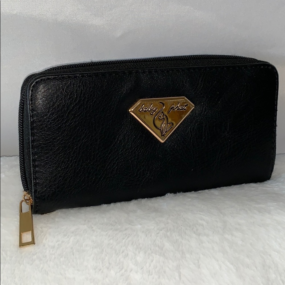 Black Faux Leather Wallet